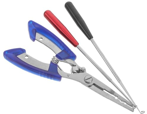 FUOYLOO Multifunktionale Lure Zange zum Angeln mit Hakenlöser und Fischgreifer Kompakt und Robust für Präzises Entfernen und Sicheres Handling Beim Angeln