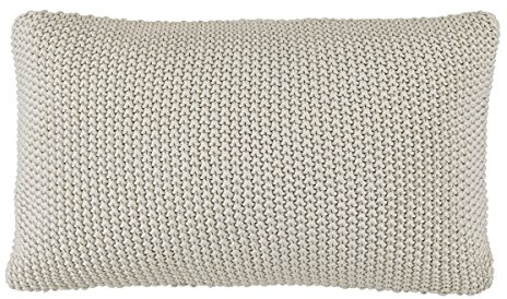 Marc O Polo Strick Dekokissen Plaid Nordic Knit Oatmeal Dekokissen 30x60 cm
