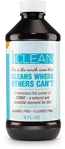 iCLEAN Mouthwash - Fluoride & Alcohol-Free Rinse | Harness The Power of Iodine | Molecular Iodine Mouth Rinse for Clean Oral Care | Gargle for Bad Breath & Oral Wellness | Cleans Where Others Can't