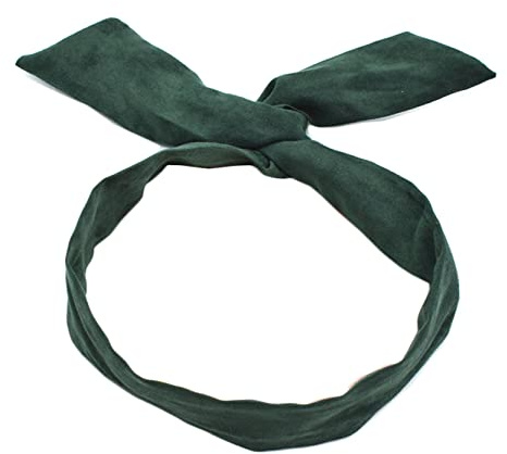 Anawakia Vintage Haarreif mit Schleife, Haarreif, Eisendraht, Haarbänder, Damen, Farbe, flexibler Draht, Haar-Zubehör, Band (Dunkelgrün)