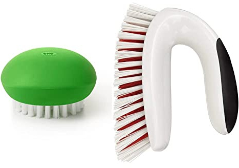 OXO Good Grips Vegetable Brush & Good Grips All-Purpose Scrub Brush