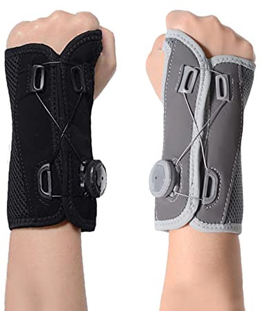Throushine Geschenkwand Sport-Handgelenkschutz (RECHTS, GRAU)