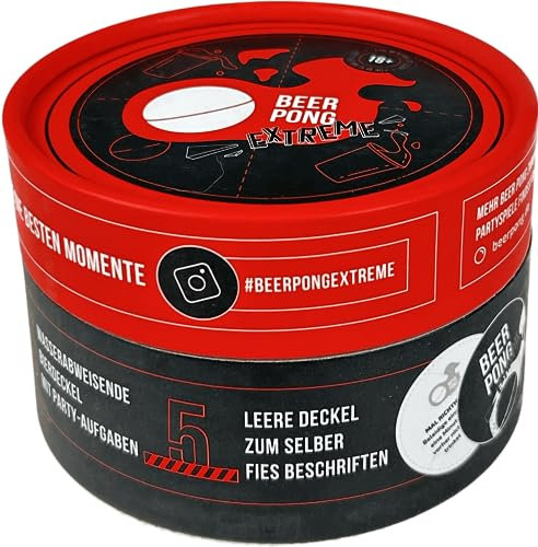 MYBEERPONG® Beer Pong Extreme | Erweiterung für Beerpong | Spiel für Erwachsene | 115 wasserfeste Spielkarten | Beerpong mit lustigen Party Aufgaben