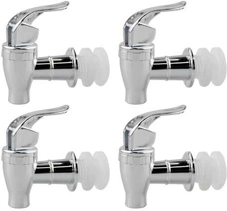4 Stück Getränkespender Ersatzauslauf Getränkespender Zapfhahn Ersatzteile für Getränkespender Karaffe Wasserspender Ersatzhahn