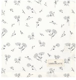 GreenGate Sabine Stoffserviette White 40x40cm