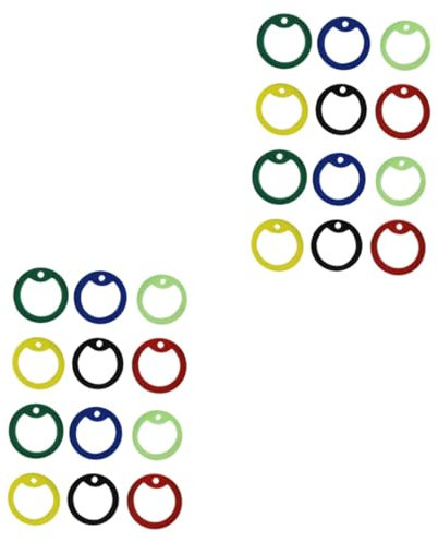 Supvox 24stücke Hundemarke Stummschaltung Langlebige Und Einfache Installation Zufällige Farben Für Haustiere Mute Hoops