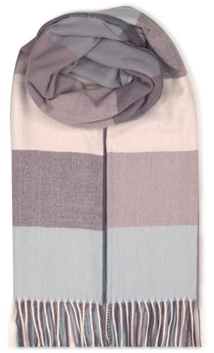 malito - Damen Modeschal - weicher XXL Viskosemix Schal - Winterschal Karo-Design modern & lang - Pashmina Stola Kaschmir S602