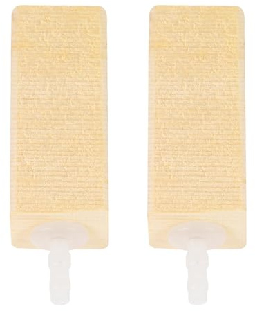 ifundom Piedra Difusora de Aire para Acuario 2 Unidades Difusor de Oxígeno de Madera Natural Burbujeador Silencioso para Peces Filtro de Esponja para Sistema Hidropónico y Skimmer de