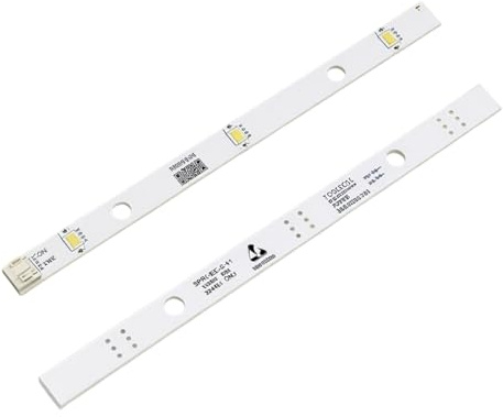 Icyowls 2 unidades Luz LED para frigorífico, módulo de repuesto de iluminación interior universal 12V blanco frío, compatible con E349766 y MDDZ-162A