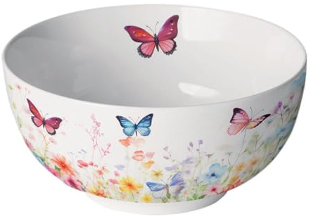 Ambiente - Cuenco de porcelana de jardín de mariposas