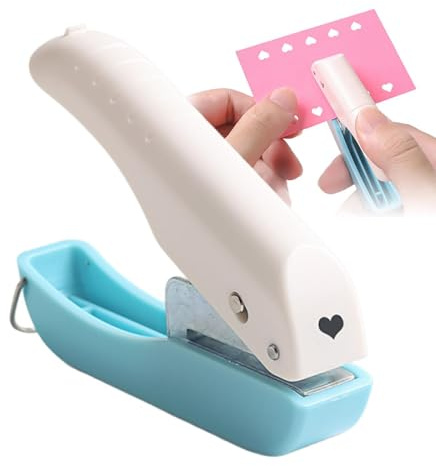 Vesidoloy Papierlocher | 6 mm Einloch-Prägelocher | Präge-Stanzschablonen - für Zuhause, Büro, Schule, Studenten, Lehrer, Karton, Scrapbooking,