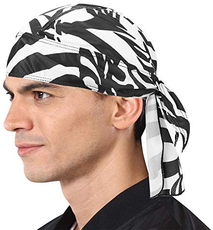 IBLUELOVER Bandana de Cyclisme Homme Femme Bandeau de Sport Séchage Rapide Respirante Chapeau Pirate Casquette Protège Tête Foulard Calotte sous Casque Eté Bonnet de Vélo Moto Running Couvre-Chef