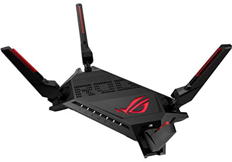 ASUS ROG Rapture WiFi 6 AX Gaming Router (GT-AX6000) - Dual Band 2.5G WAN/LAN Ports, Quad-Core 2.0Ghz CPU, Triple-Level Game Acceleration, AiMesh Compatible, Lifetime Internet Security, Instant Guard