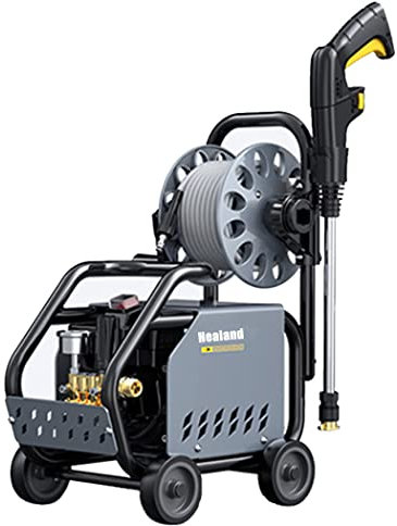 QAZNHODDS Hidrolimpiadora de Alta Presión para Exteriores Máx Potencia 3000 W. Caudal máx 660 l/h. 180 Bares máx para Limpiar Coche, Patio, jardín,C
