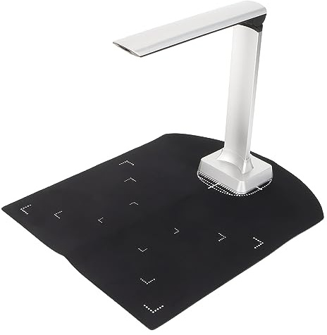 Dokumentkamera, Smart Dokumentskanner med OCR-funktion, kameraskanner, USB-bokskanner med LED-lampor, 12 MP-pixlar, Automatisk Korrigering för Kontor i Klassrum