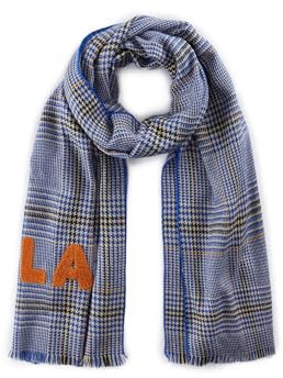 CODELLO Wärmender Schal mit Glencheck-Muster und gesticktem „OHLALA“-Schriftzug