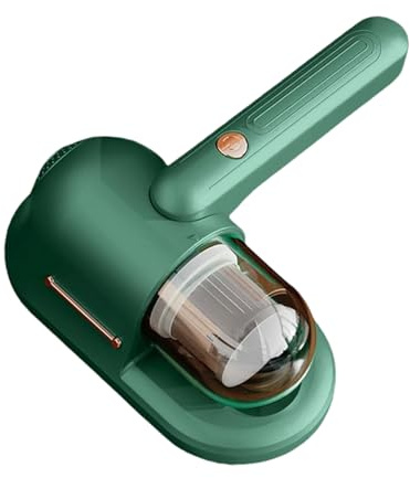 Djowyh - Aspirador de colchón con UV, práctico aspirador compacto, ligero, recargable para eliminar el polvo, el cabello, el polen, para telas, alfombras, ropa de cama, cojín de sofá