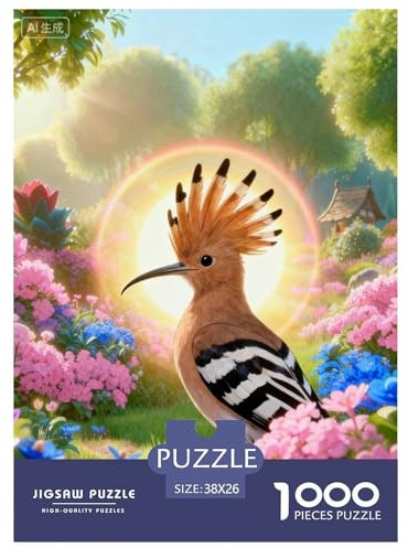 Puzzle Huppe 1000 Pièces pour Adultes Et Enfants, Jeu D'Intelligence, Casse-tête Buisson Fleuri, Home Decor, Cadeau Famille 38x26cm/1000pcs