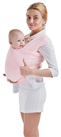 SONARIN Premium Babytragetuch Baby Sling Wrap Babytrage,Babytragetücher,Geeignet für Neugeborene,Säuglinge & Kleinkinder, Einheitsgröße(Rosa)