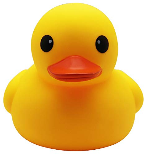 Happy Trees Duck Bath Toy Large Bath Duck Squeak Rubber Duck Baby Shower, 7 Inches