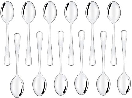 Espressolöffel klein 12 stück, Espressolöffel Servierlöffel Kleine Löffel 10,2cm