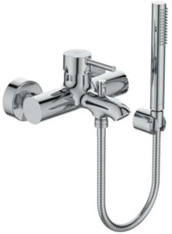 Ideal Standard - Ceraline, Miscelatore esterno vasca doccia con accessori, BC270AA, Cromato