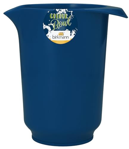 Birkmann, Colour Bowls Rühr- und Servierschüssel, Dunkelblau, 1 Liter, Melamin, kratzfest, standfest, nachhaltig, 709041