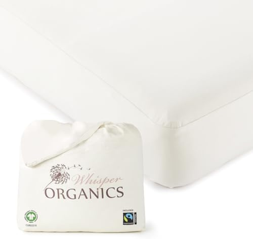 Organic Waterproof Mattress Protector Twin XL - 100% Waterproof Mattress Pad with Quiet & Breathable Triple Layer Protection - Fairtrade & GOTS Certified Durable Machine Washable Design (Twin XL)