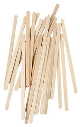 Yicare Lot de 200 petites spatules en bois pour épilation à la cire 14 x 0,6 x 0,2 cm