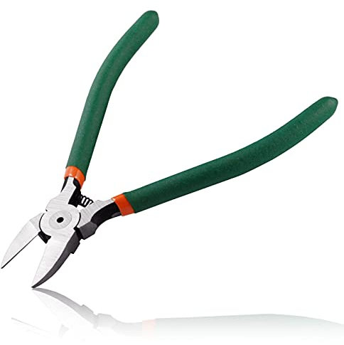 LEONTOOL - Taglierina laterale da 15,5 cm, pinza diagonale di precisione, taglierina a filo con molla, pinza per tagliare cavi elettronici, gioielli, cravatte con cerniera
