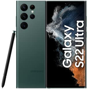 Samsung Smartphone Galaxy S22 Ultra 5G, display AMOLED dinamico 6,8 pollici, 2X, 120Hz, HDR10+, fotocamera 108 MP, batteria 5.000 mAh, SIM ibrida, Android 12-13