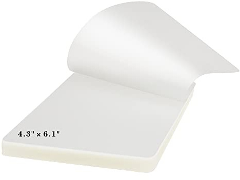 CANLENPK Bolsas de Laminado Térmico de 11x15.5 cm, Grosor de 4mil para Tarjetas de 10,2 x 15,2 cm, Hojas Laminadoras Plástico, Papel Fotográfico, Tarjetas Visita Bolsillos Laminadores (100 unidades)