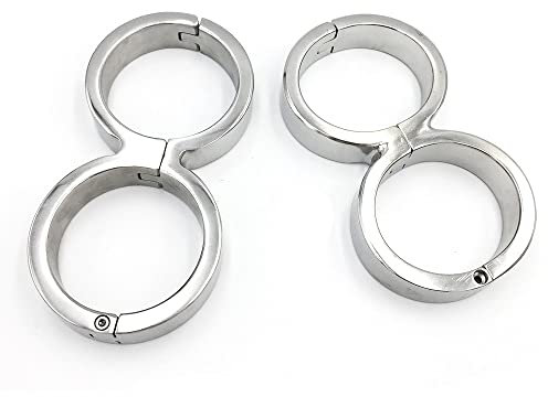 ROLOL Verband Zurückhaltung Handschellen für sex Edelstahl Restraint 8 schrift kürbis Handschellen Harness -Handschellen (Color : Male)