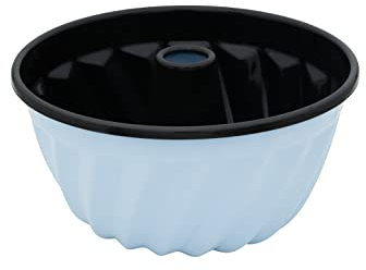 Riess, 0495-028, Gugelhupfform 22cm, BACKEMAILLE BLAU, LBH 22,5x22,5x10,3cm, Gew. 0,628kg, Volumen 3 L