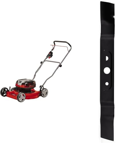 Einhell Akku-Rasenmäher GE-CM 36/48 Li M-Solo Power X-Change (36 V, 48 cm Schnittbreite, bis 1000 m², Brushless, Mulchrasenmäher, 30-75 mm Schnitthöhe, ohne Akku, inkl. Ersatzmesser)