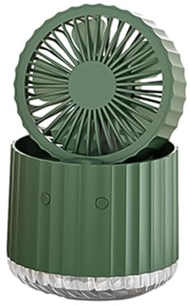 - Ventilador de mesa con pulverizador, ventilador de escritorio recargable USB, enfriador de agua plegable, ventilador de aire de luz, ventilador de pulverización de agua portátil para la humedad de