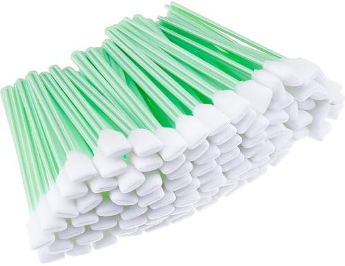 Semazz Foam Cleaning Swab Sticks,100 PCS Foam Tip Cleaning Swabs Electronics Cleaning Wipes & Swabs Cleaning Cotton Buds for Inkjet Printer Print Head Camera Optical Lens Optical Equipment