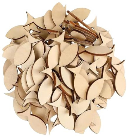 NUOBESTY 50 Stück Kleiner Holzfisch Dekoration Aus Naturholz Unfertige Fischformen Für Selbstgemacht Bastelbedarf Wanddeko Mit Fischmotiv Kreatives Basteln Für Kinder Und Erwachsene