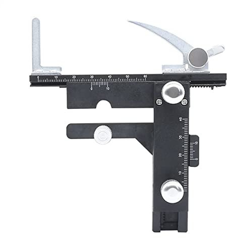 Mikroskop Mikroskop XY beweglicher Tisch Aufsteckbarer mechanischer Tisch aus Metall - 0-60 mm Skala Lineal Clip for biologische Objektträger