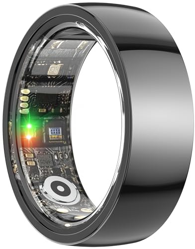 Anelli intelligenti per donne e uomini, cardiofrequenzimetro, monitoraggio del sonno, monitoraggio della pressione sanguigna, ossigeno nel sangue, fitness tracker, contacalorie, anello intelligente