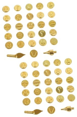 VILLCASE 2 Ensembles D'outils De Pyrogravure Stylo Thermique Stylo De Marquage à Chaud Pâte Torche Stylo à Souder Artisanat Pointe Brûlante Outil De Gravure Métal Golden