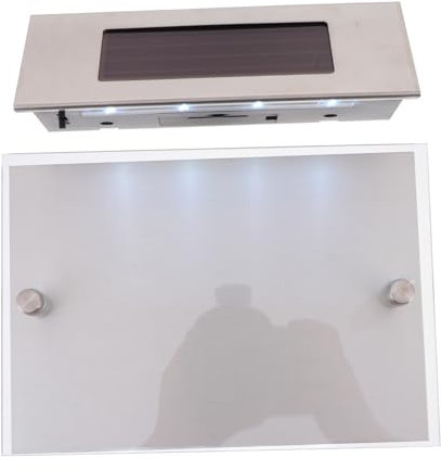 LIFKOME Solar Hausnummer Lampe mit Körperinduktion LED Licht Solarbetrieben Installieren Wandmontage
