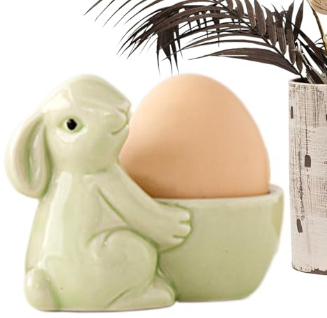 Coquetier Porcelaine Lapin, Coquetier Enfant Pâques, Coquetiers Mignons En Céramique En Forme D'animaux Pour enfant Et Adultes, Œufs Parfaits Pour Le Petit-Déjeuner Et Toutes Sortes De Célébrations