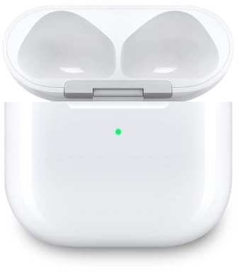Wireless Charging Case Compatible with AirPods 4, Replacement Charger Case with Bluetooth Pairing Sync Button (to USB-C) with Motion Sensor