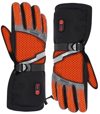 LAMA Beheizbare Handschuhe Skihandschuhe Herren Damen, Fahrradhandschuhe Beheizte Handschuhe Winterhandschuhe Sporthandschuhe für Motorradfahren Radfahren Skifahren Wintersport Outdoor-Aktivitäten