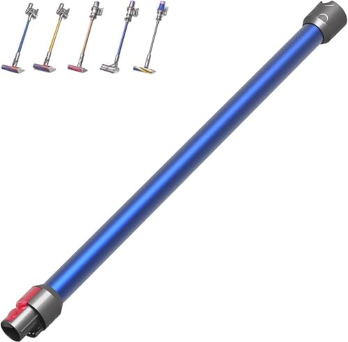 Tube Télescopique pour Dyson V7 V8 V10 V11 V15, Télescopique Dégagement Rapide Manche pour Dyson Aspirateur Tube Rallonge Accessoire 72CM- Bleu