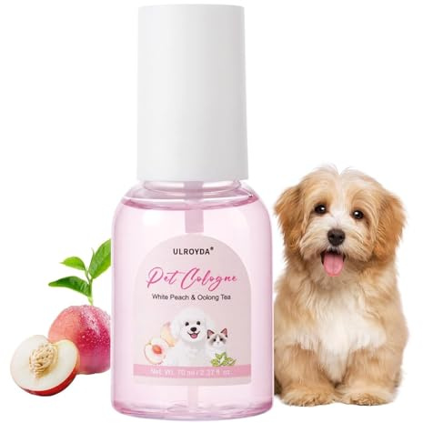 ulroyda Colonia para Perros con Aroma a Melocotón Blanco y Té Oolong, 70 ml