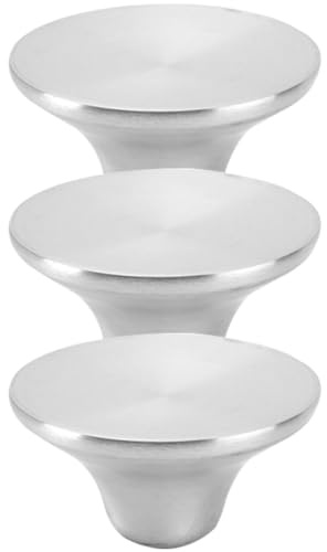 Stainless Steel Lid Knob Replacements for Pot Lids 3pcs Silver | Smooth Edges, Comfortable Grip, without Burrs, Pan Lid Knob Parts, Replacement Fit for Saucepan Covers