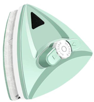 Dubbelsidig magnetisk fönsterputsare med handtag, 5-nivåer magnetisk justering, lämplig for glastjocklekar på 5-25 mm.