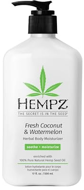 Hempz Fresh Coconut and Watermelon Herbal Body Moisturizer For Unisex 17 oz Moisturizer